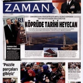 2. La prima pagina di Zaman dopo il commissariamento